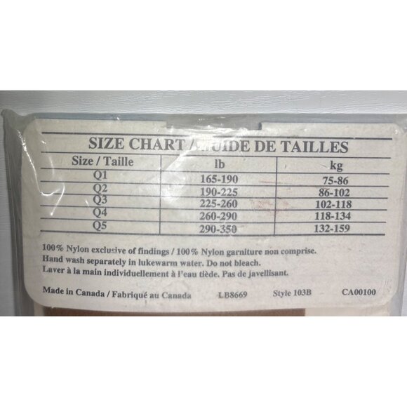 Sentiments Pantyhose Queen Size 3 Reinforced Spice Discontinued 190-225 Lbs - Picture 8 of 8